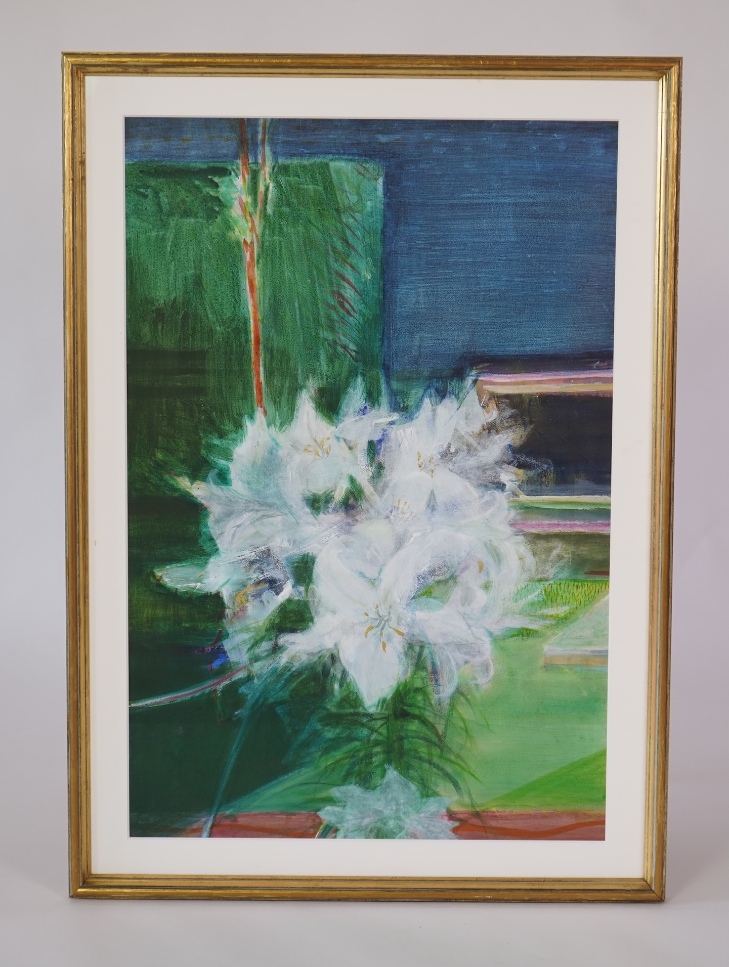 John Houston OBE, RSA, 1930-2008, 'Lilies and Garden'